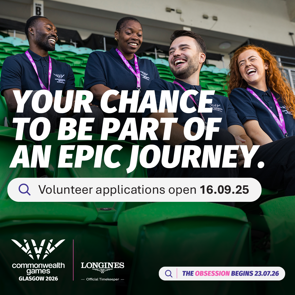 Legends Wanted: Glasgow 2026 Launches Search for more than 3,000 Volunteers